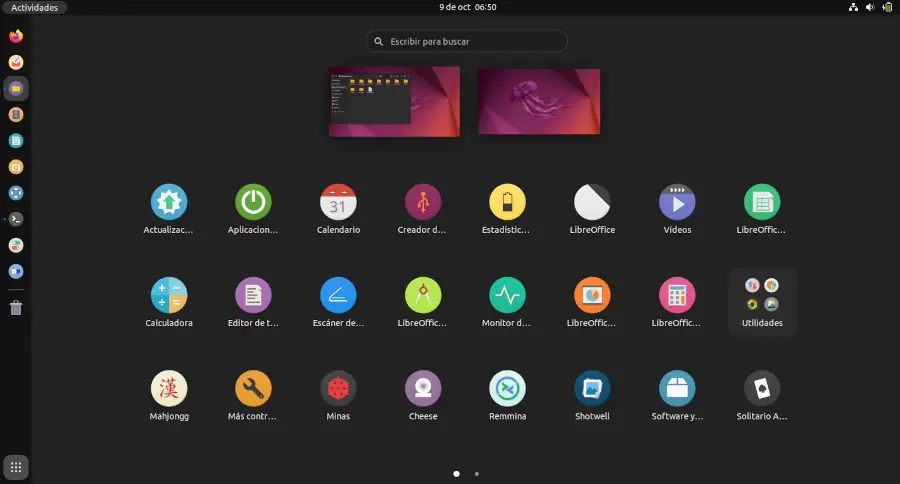 Vista de Iconos Numix en Ubuntu