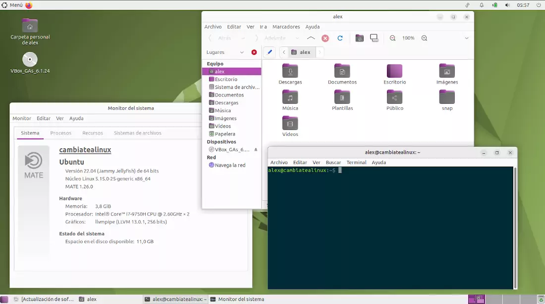 Ubuntu Mate 22.04 - Escritorio