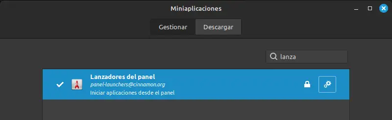 Linux Mint 21.2 - Lanzadores del panel