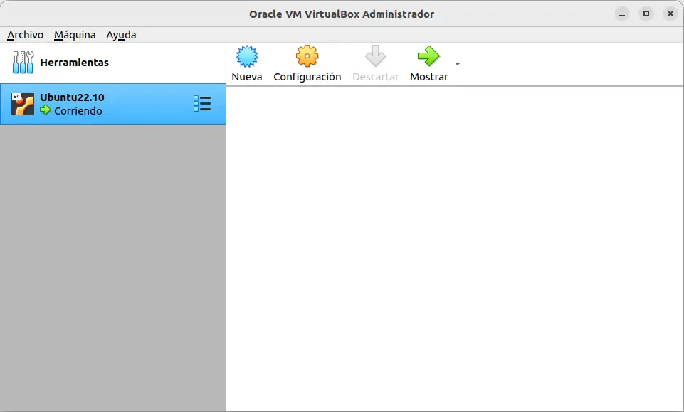 Virtualbox administrador de máquinas virtuales
