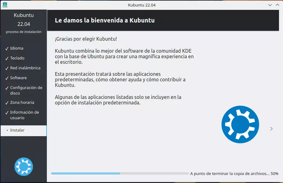 Instalacion de Kubuntu - Instalando
