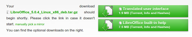Descarga LibreOffice