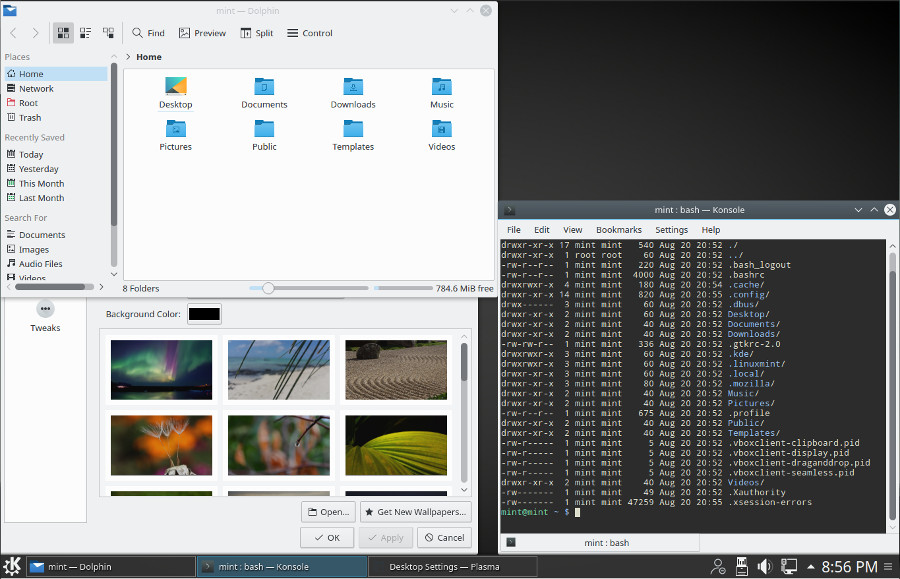Instalacion de linux mint KDE Escritorio