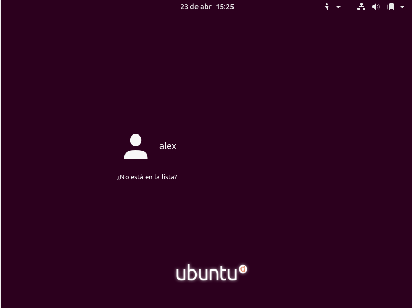 Instalacion de ubuntu 19.04 - Login