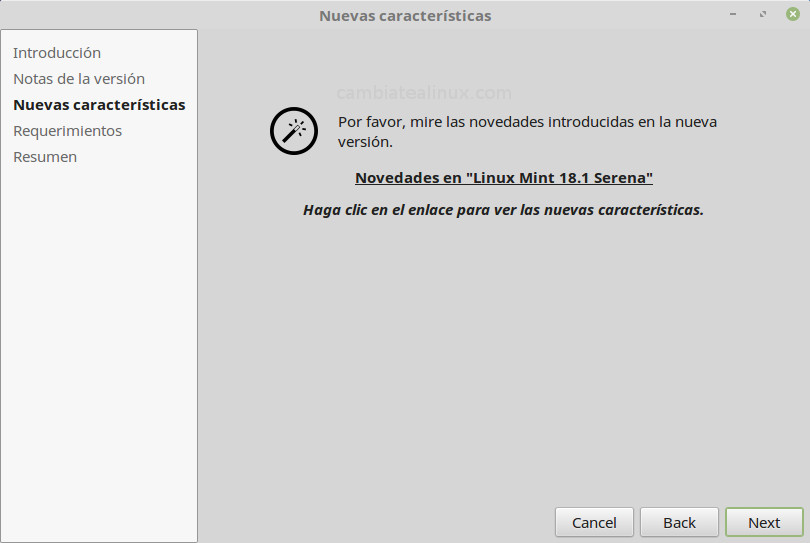 Actualizar a linux mint 18.1