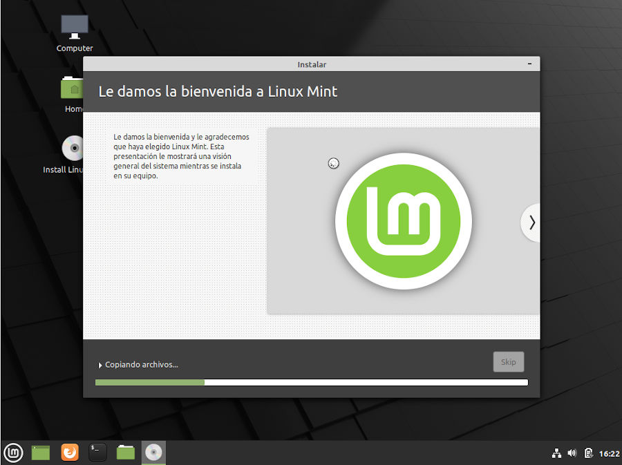 Instalacion de Linux Mint 20 Cinnamon -  Finalizando la instalacion