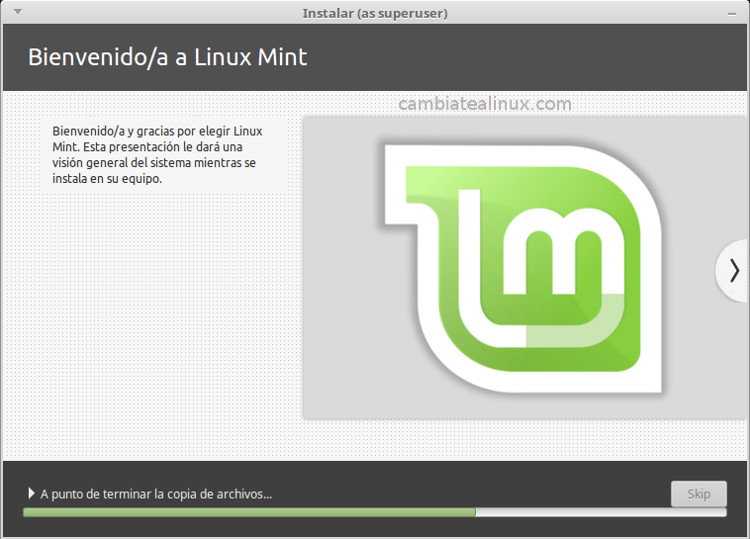 Instalacion de linux-mint-18-Mate - proceso de instalacion